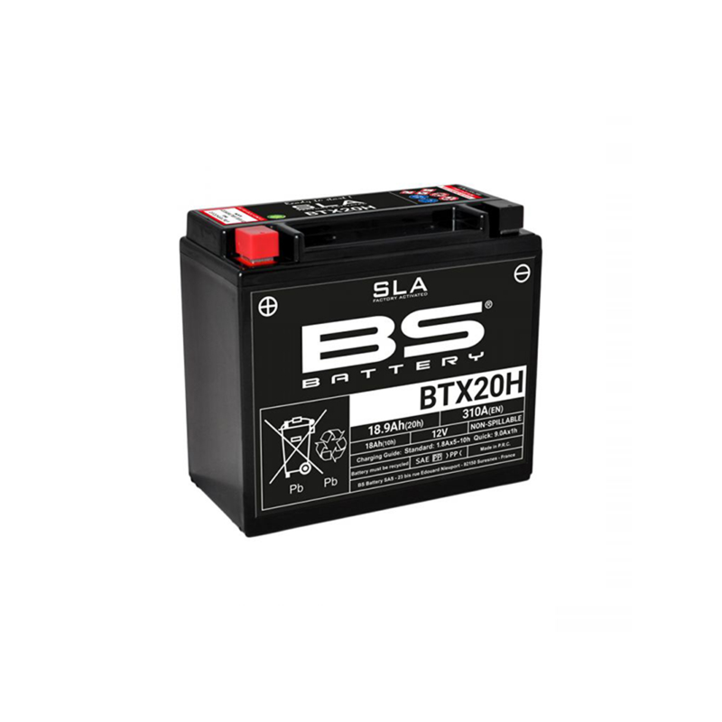 BS Battery sla BTX20H Precharged Batteries BS-Battery