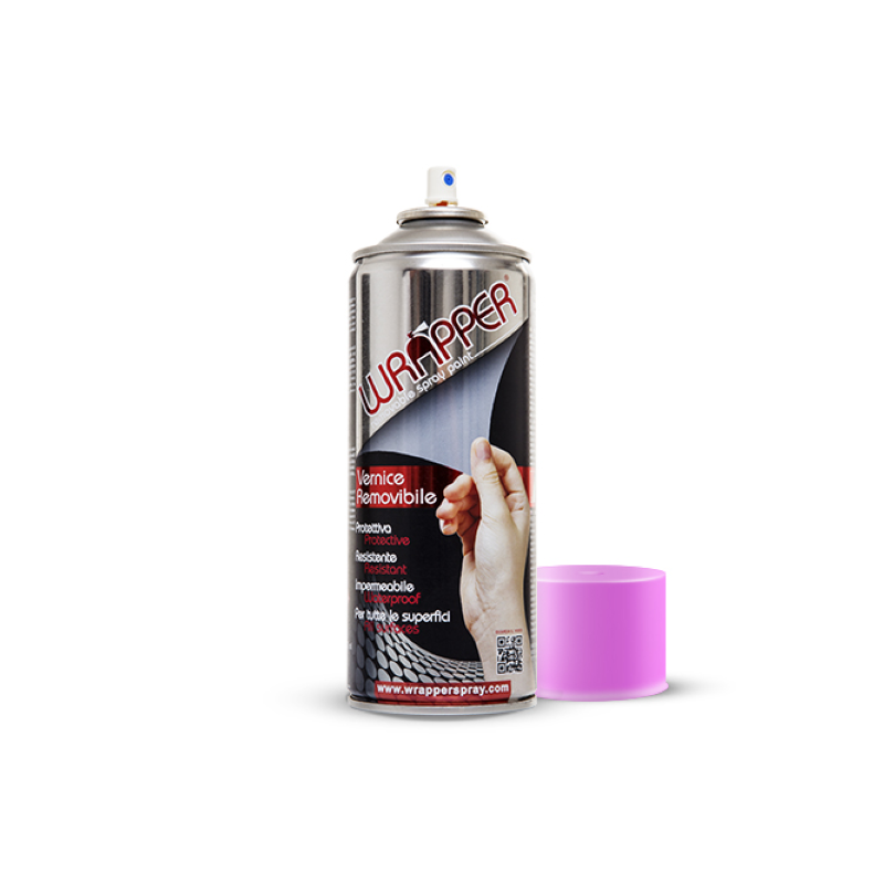 Wrapper Aérosol de peinture amovible Fluo Fuxia 400ml Produits d'atelier Wrapperspray
