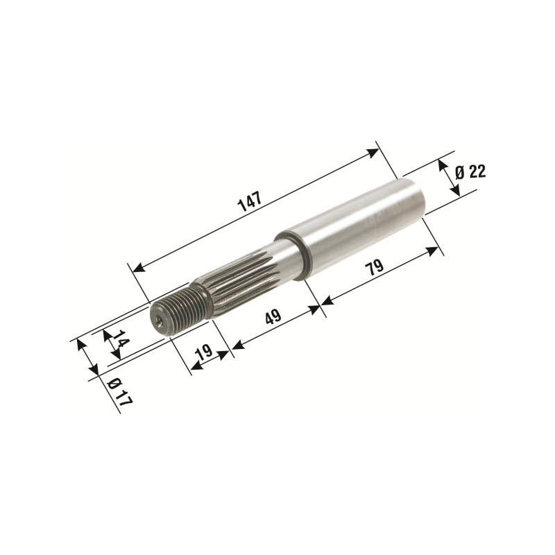 Albero Ruota Posteriore Classic Scooter 50cc Getriebe und Zubehör RMS