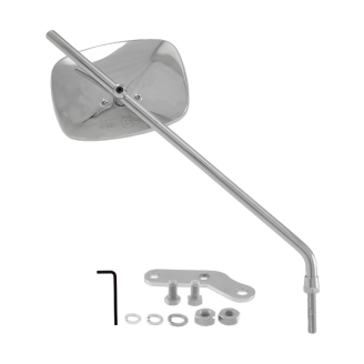 RMS Classic Universal rectangular mirror Piaggio Vespa Rearview Mirrors Rms Classic