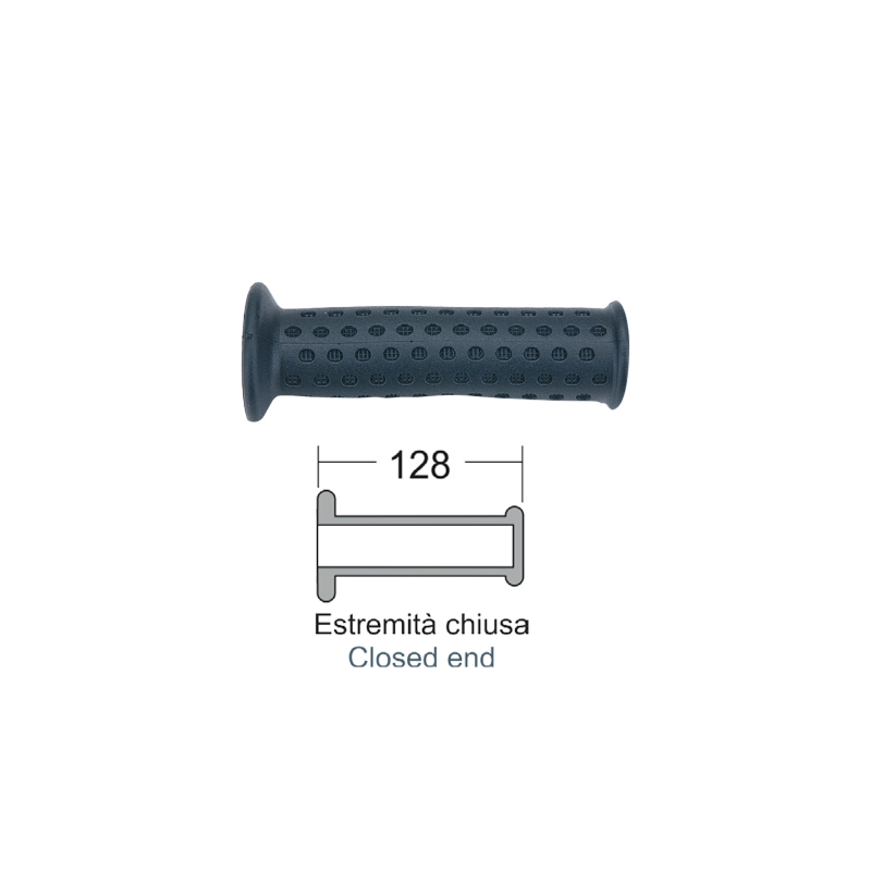 Domino Black Grips Piaggio Vespa Granturismo 125-200cc Grips Domino