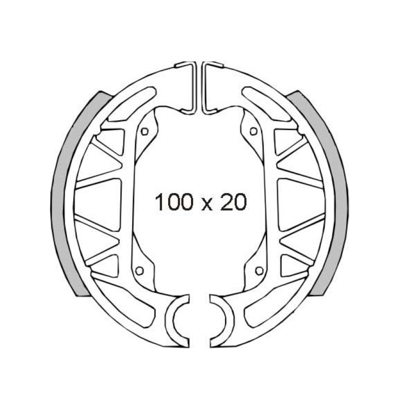 Ganasce freno posteriori RMS Piaggio FreeSfera Rst 50cc Bremsbacken RMS