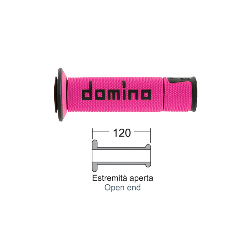 DOMINO Grips Road-Racing pinkblack Knobs Domino