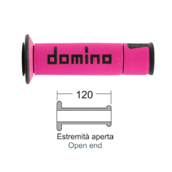 DOMINO Grips Road-Racing pinkblack Knobs Domino