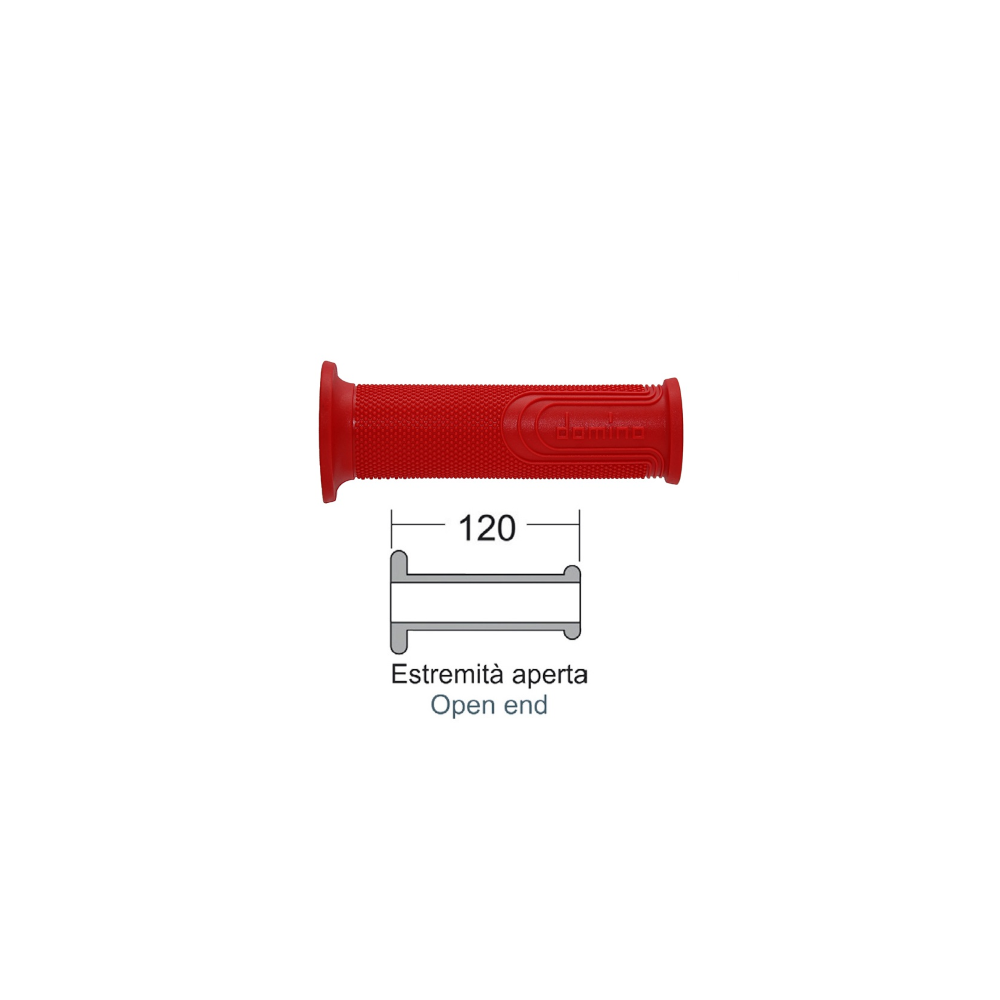 Manopole Domino Style Rosso - Rosso
