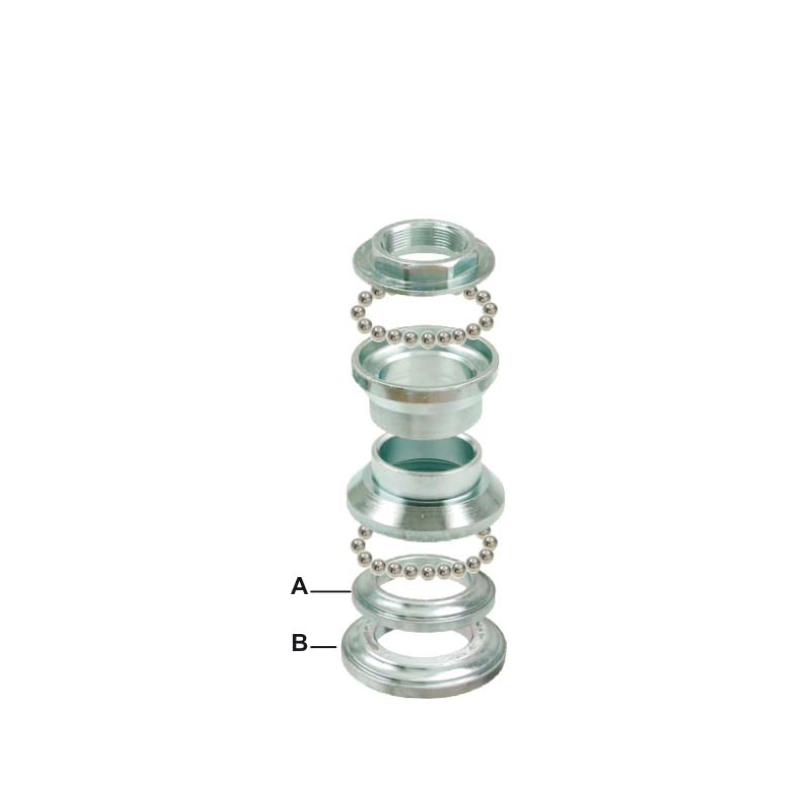 RMS Complete steering head bearing set Malaguti F12 PhantomCrosser 50cc Motorcycle Headset RMS