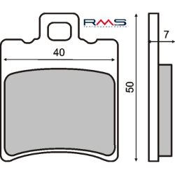 RMS Organic Brake Pads Malaguti F12 Brake Pads RMS
