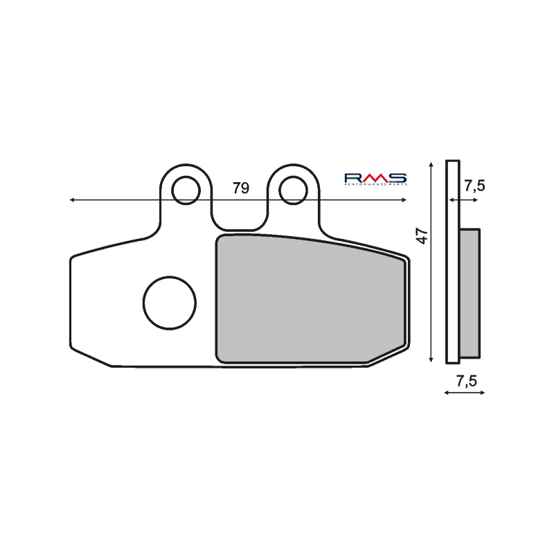  Organic Brake Pads Aprilia Atlantic 500 Brake Pads RMS
