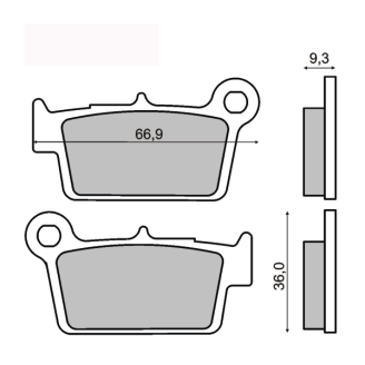 Pastiglie Freno Sinter-Tech Suzuki Rm Z250-450