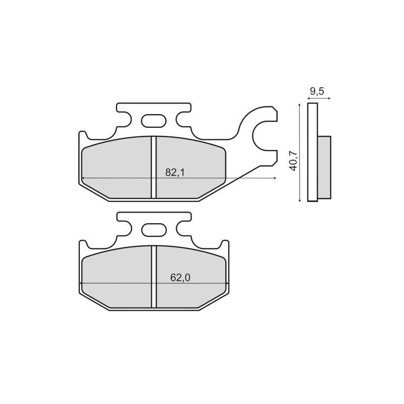  Organic Brake Pads Suzuki Burgman 125cc Brake Pads RMS