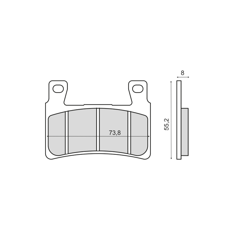  Organic Brake Pads Honda Cbr 600F Brake Pads RMS