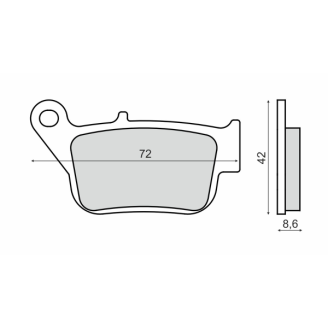 Plaquettes de frein frittées Sinter-Tech Yamaha YP R250 X-Max Plaquettes de frein RMS