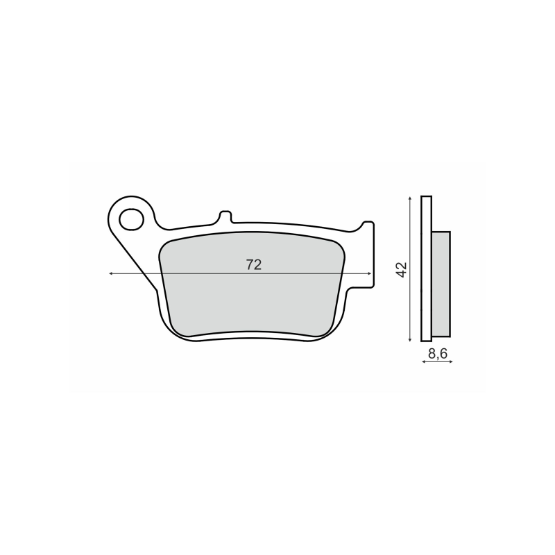 Pastiglie Freno Sinter-Tech Yamaha Yp R250 X-Max Pastillas de freno RMS