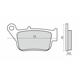 Plaquettes de frein frittées Sinter-Tech Yamaha YP R250 X-Max Plaquettes de frein RMS