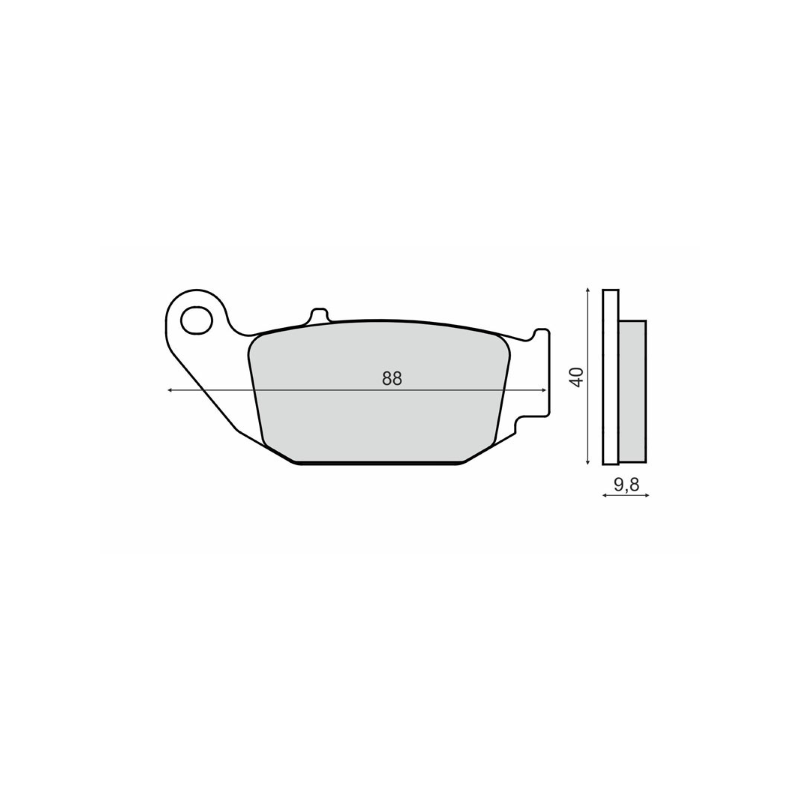  Organic Brake Pads Honda Msx 125cc Brake Pads RMS