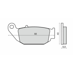 Pastiglie Freno Organiche Honda Msx 125cc