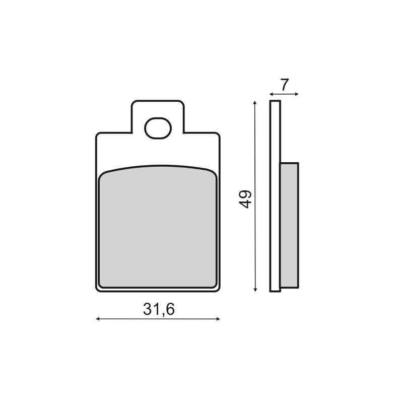  Organic Brake Pads Gilera Storm 50cc Brake Pads RMS