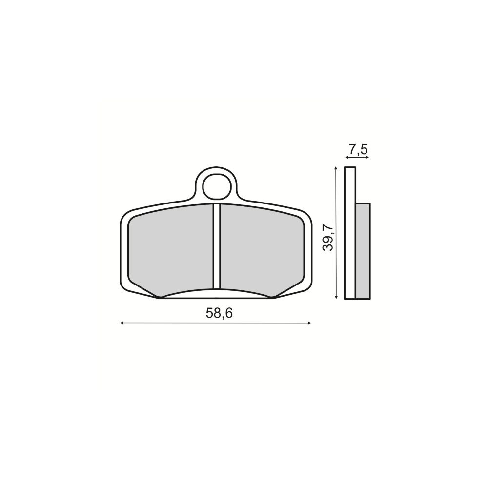 Plaquettes de frein frittées Sinter-Tech KTM E-SM Plaquettes de frein RMS