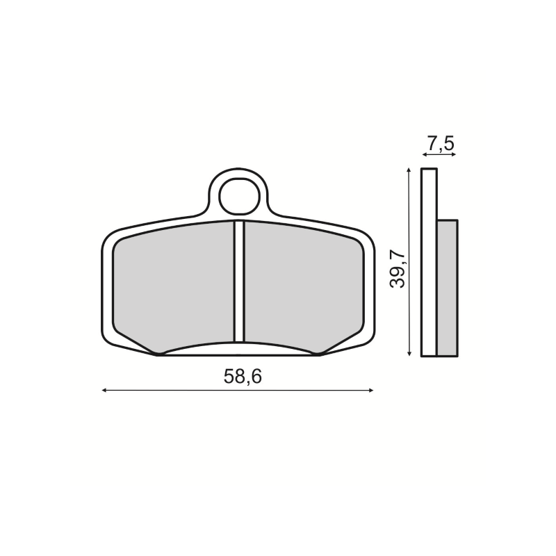 Sinter-Tech Brake Pads Ktm E-Sm Brake Pads RMS