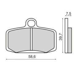 Sinter-Tech Brake Pads Ktm E-Sm Brake Pads RMS