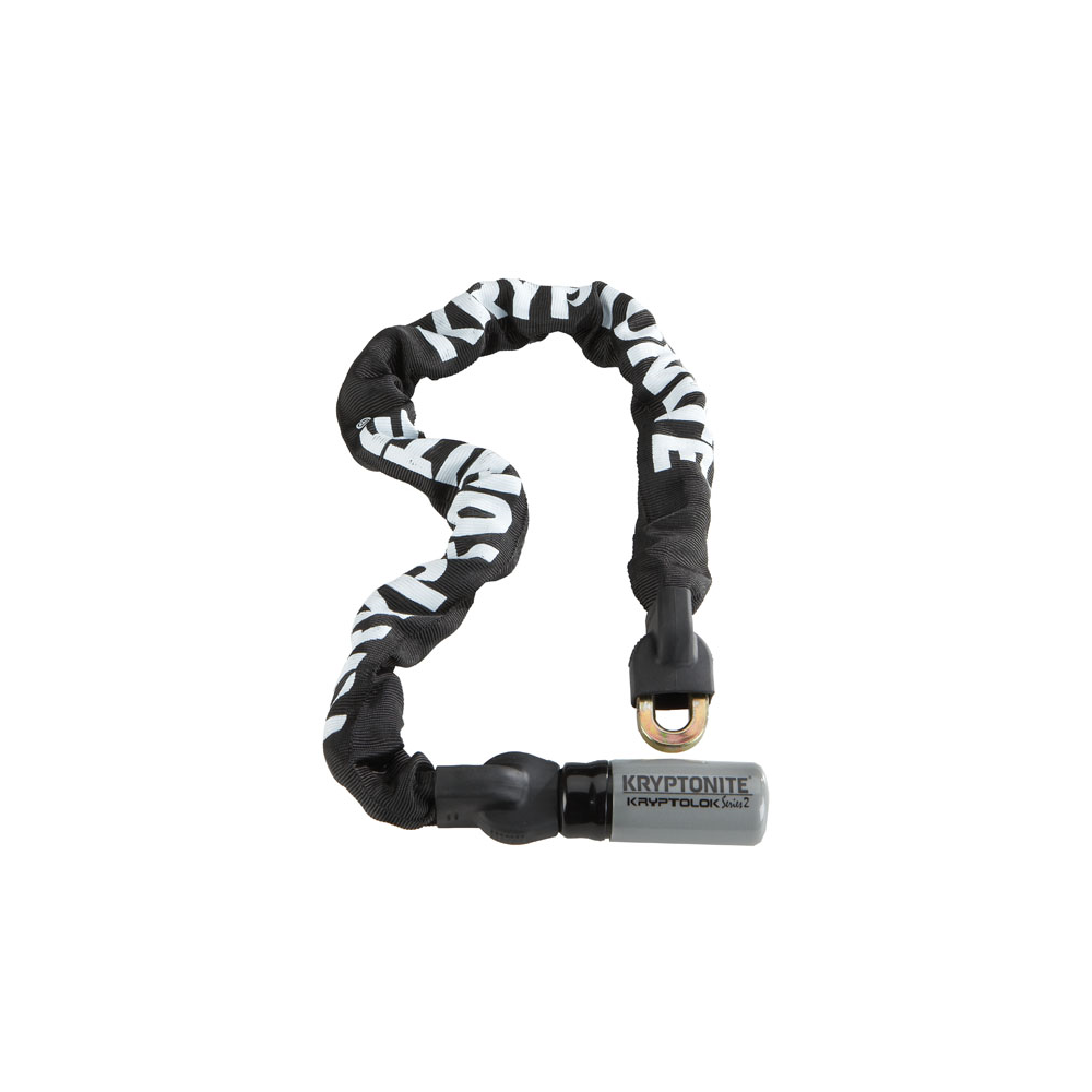 Lucchetto Catena Integrata Kryptolok Series 2 - 95 Cm, Nero Argento