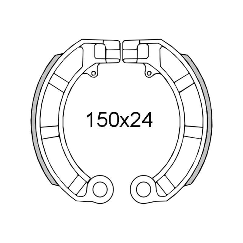 RMS Classic Pastillas de freno traseras Piaggio Vespa Px 125-150-200cc 1998gt 414450 Zapatas de freno Rms Classic