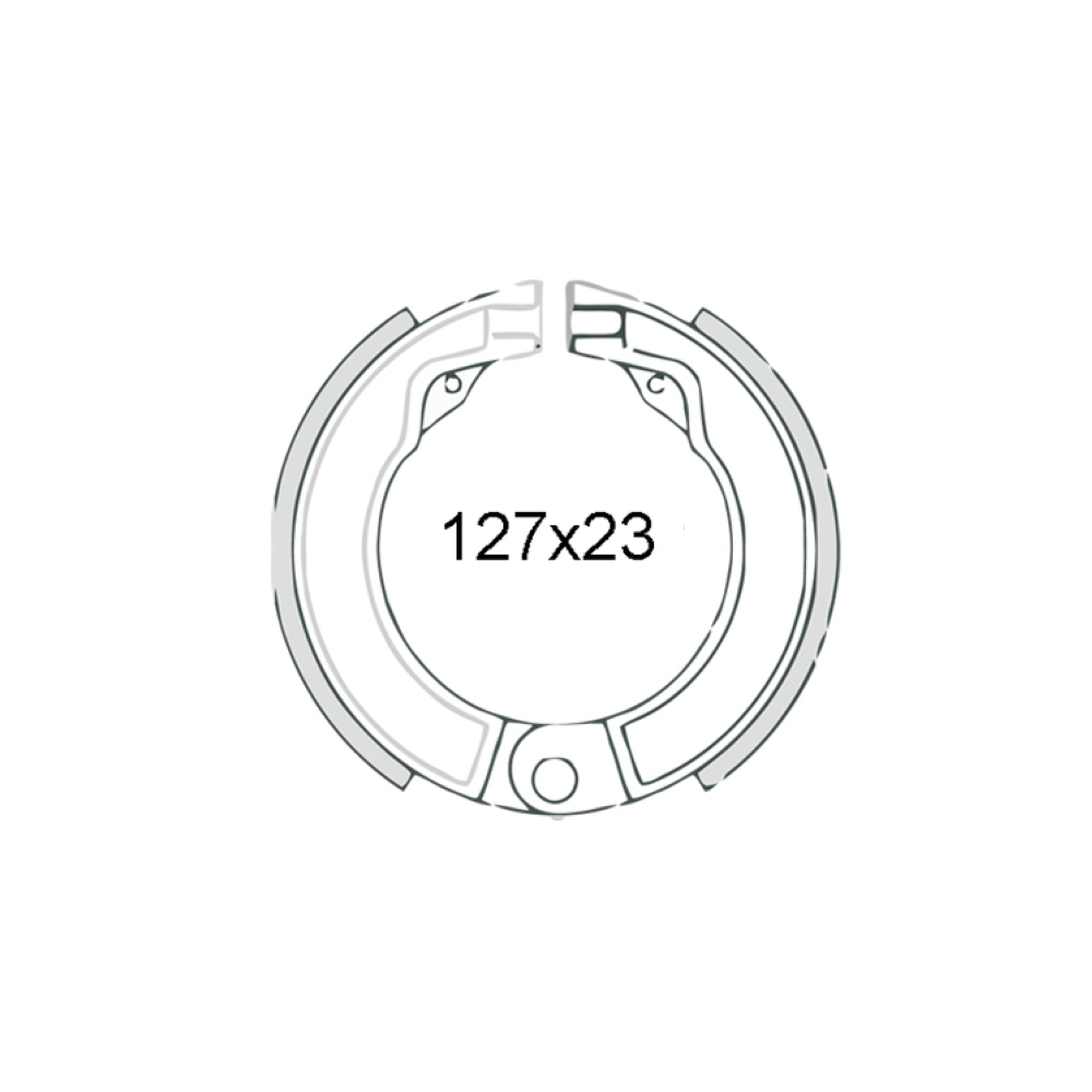 Ganasce freno posteriori RMS Classic Piaggio Vespa 125-150cc 19511962 078170 Ganasce Freno Rms Classic