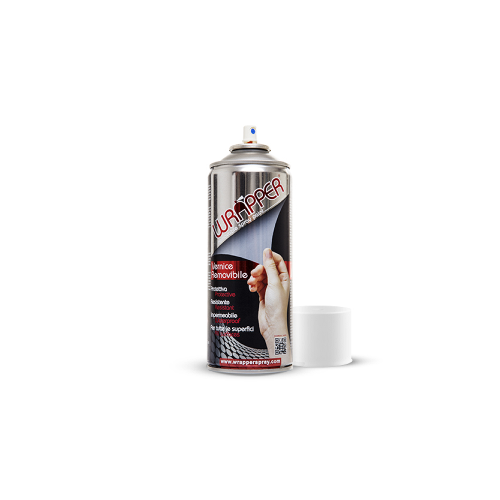 Bomboletta Vernice Rimovibile Wrapper Bianco Puro Opaco 400ml