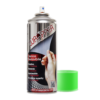 Wrapper Bombe de peinture amovible Vert Kawasaki 400ml Produits d'atelier Wrapperspray