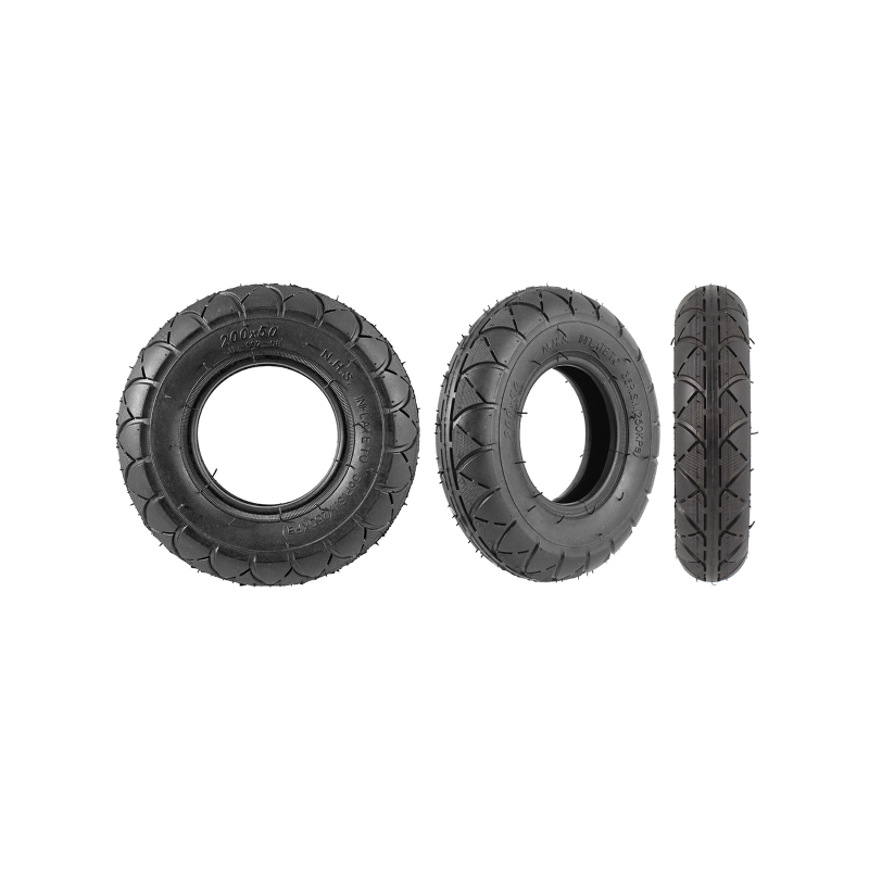 Tyre Electric Scooter - 200 X 50, Black, Inner Tube Motorcycle and Scooter Protection Mogo