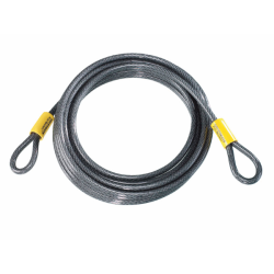 Double Looped Cable Kryptoflex 3010 - Silver Yellow Locks and Chains Kryptonite