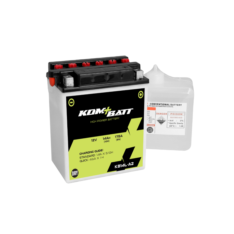 Kombatt Battery KB14L-A2 Lead-Acid Batteries Kombatt