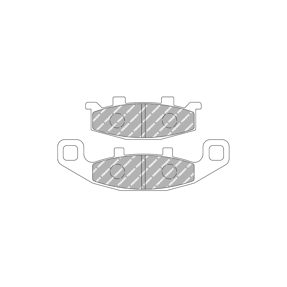 Plaquettes de frein Ferodo Eco Friction FDB481EF Plaquettes de frein Ferodo