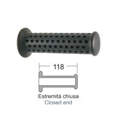 DOMINO Black grips Piaggio Free FlNrg Knobs Domino