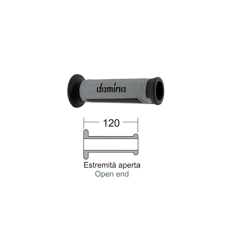 DOMINO Grips Turismo silveranthracite Knobs Domino