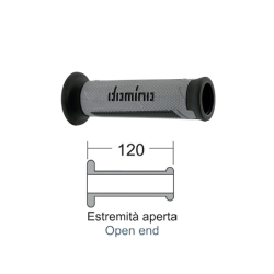 Manopole Domino Turismo Argento/Antracite