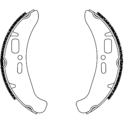 Rear brake jaws FERODO ECO FSB892EF Brake Shoes Ferodo