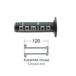 Manopole Domino Off-Road Nero/Grigio