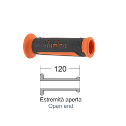 Manopole Domino Turismo Antracite/Arancio