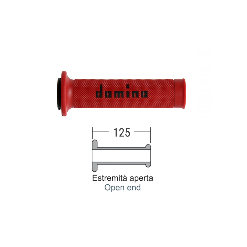 Domino Red/Black Road Grips Grips Domino