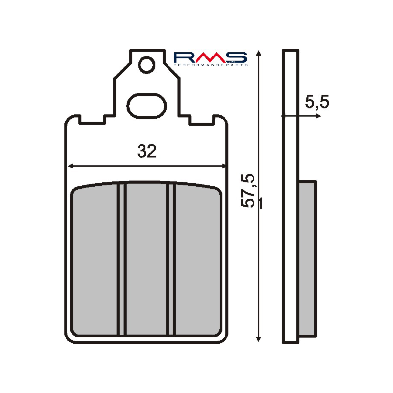 Pastiglie Freno RMS Organiche Malaguti F12 PhantomF15 Firefox Pastiglie Freno RMS