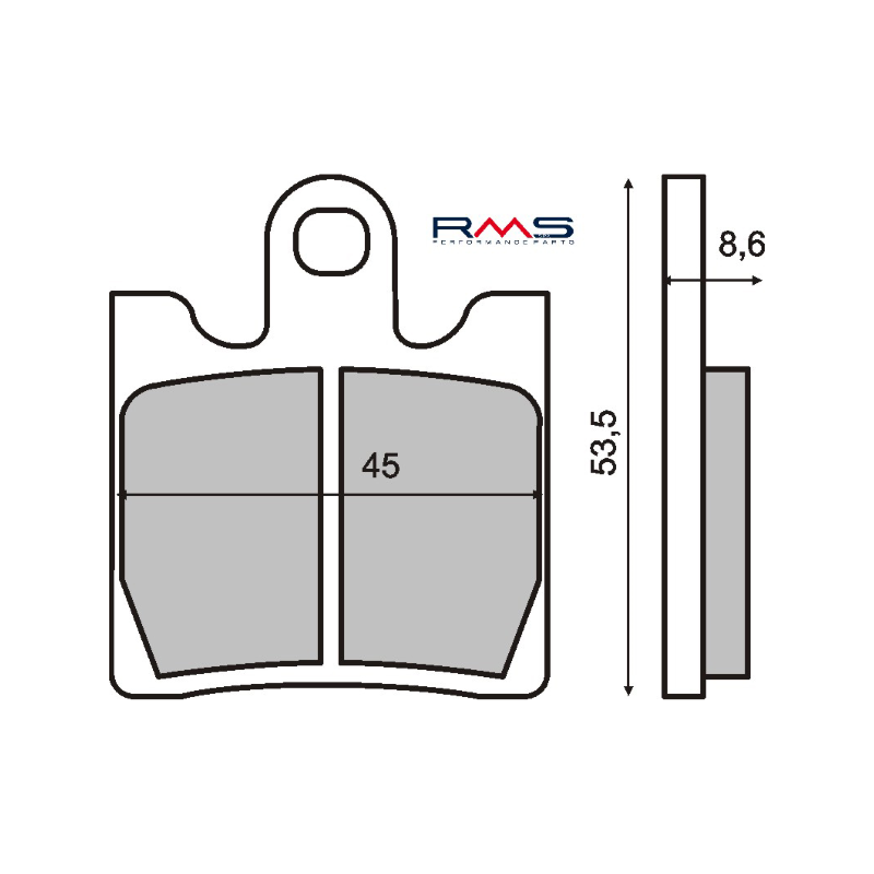Plaquettes de Frein Organiques RMS Suzuki Burgman 250cc Plaquettes de frein RMS