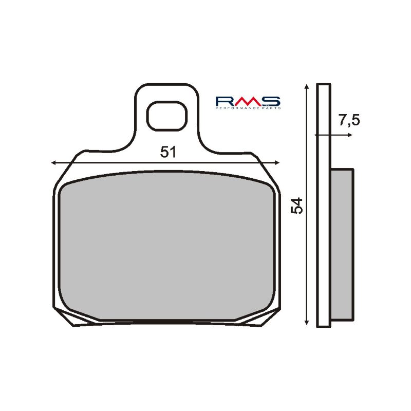 Plaquettes de Frein Organiques RMS Piaggio X9 Amalfi 180-250cc Plaquettes de frein RMS