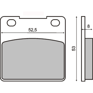 RMS Organic Brake Pads ZZR 1100 Brake Pads RMS