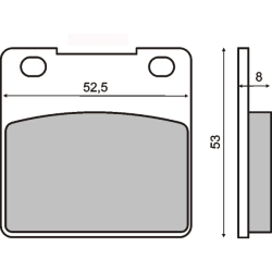 RMS Organic Brake Pads ZZR 1100 Brake Pads RMS