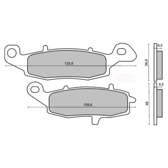 Pastiglie Freno Organiche Kawasaki Zr-7
