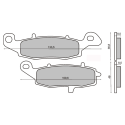 Pastiglie Freno Organiche Kawasaki Zr-7