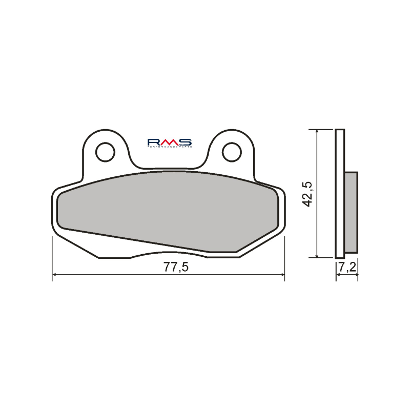 RMS Organic Brake Pads Honda Wave 110cc Brake Pads RMS