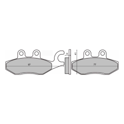 Sinter-Tech Brake Pads Piaggio X9 Evolution 250 Brake Pads RMS