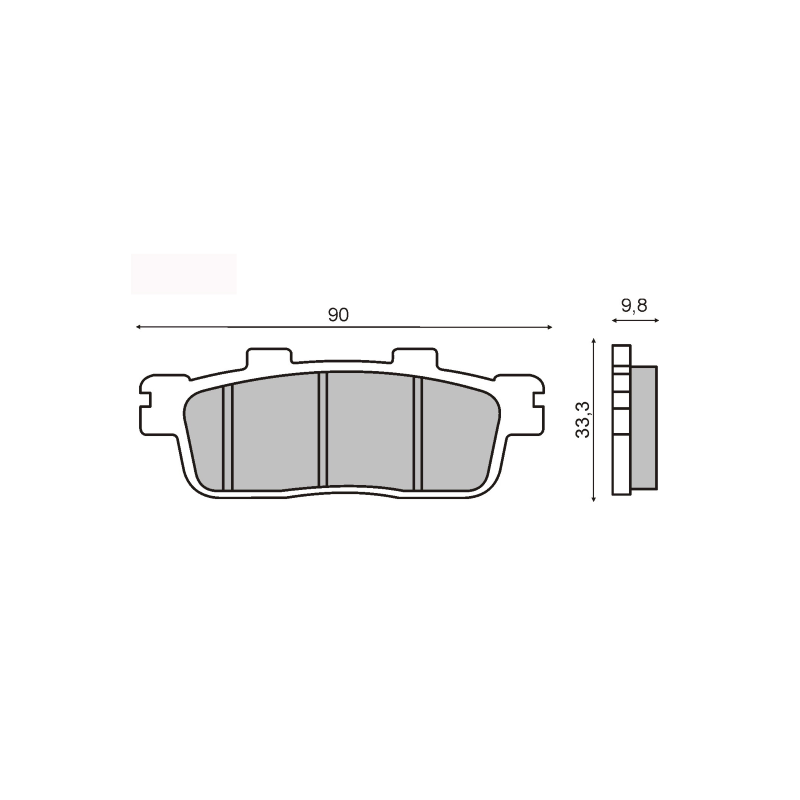 Sinter-Tech Brake Pads Kymco Downtown 125i Brake Pads RMS